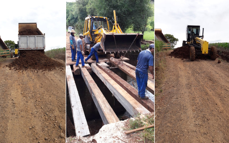 Secretaria de Obras intensifica atividades no interior 